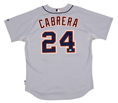 2012 Miguel Cabrera Game Used Detroit Tigers Road Jersey - Triple Crown Season (MLB Authenticated)
